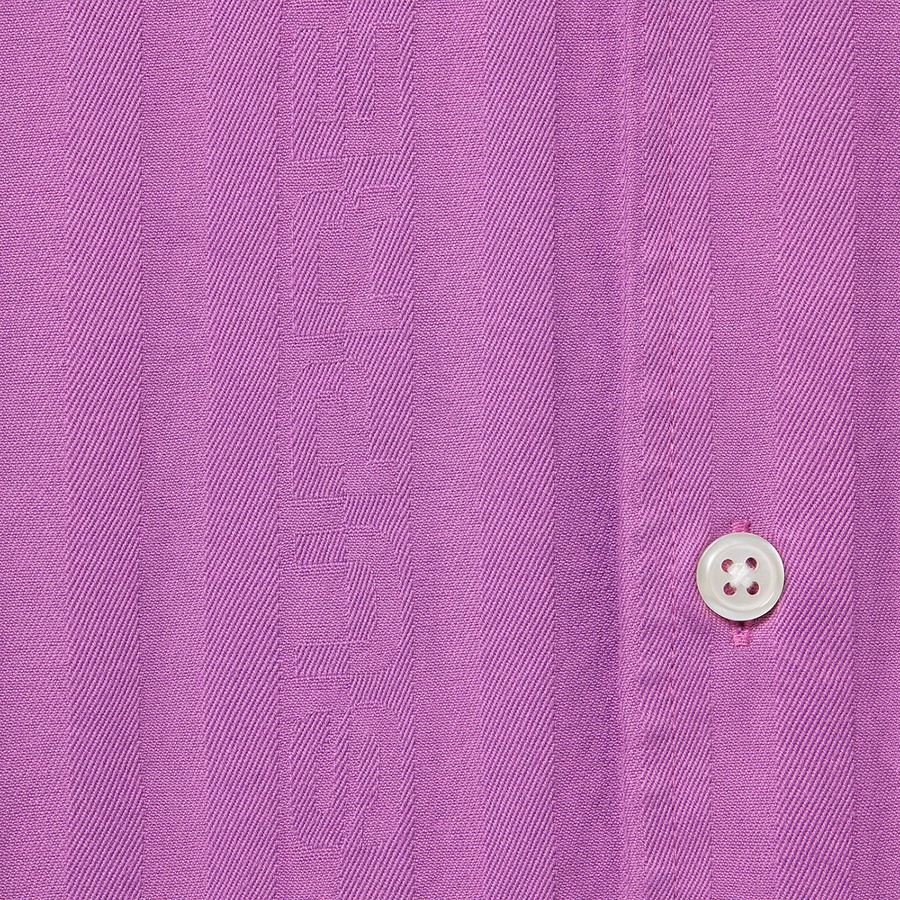 Supreme Jacquard Stripe Twill Shirt (FW20) - Dusty Purple - $128