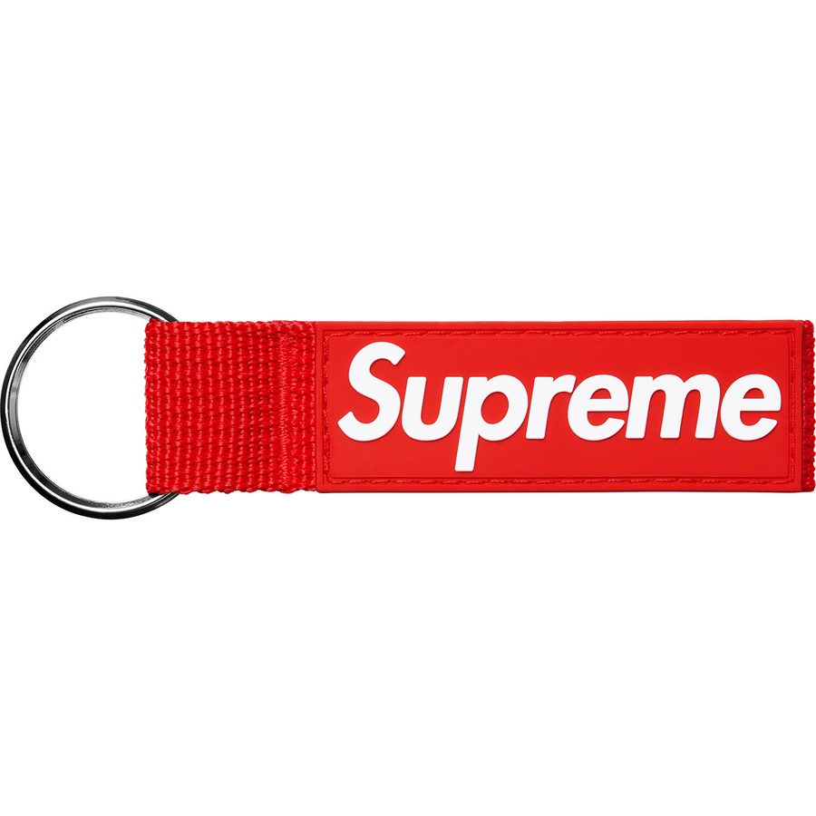 Supreme Webbing Keychain (FW20) - Red - $18
