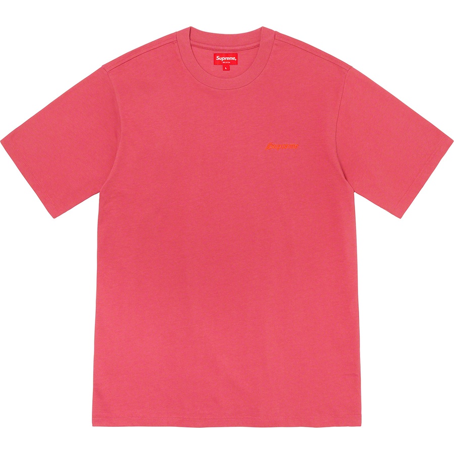 Supreme Washed S S Tee (FW20) - Red - $58