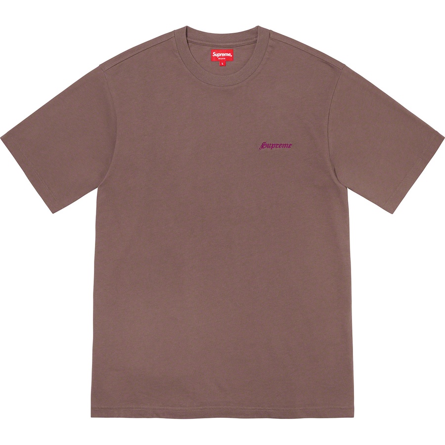 Supreme Washed S S Tee (FW20) - Brown - $58