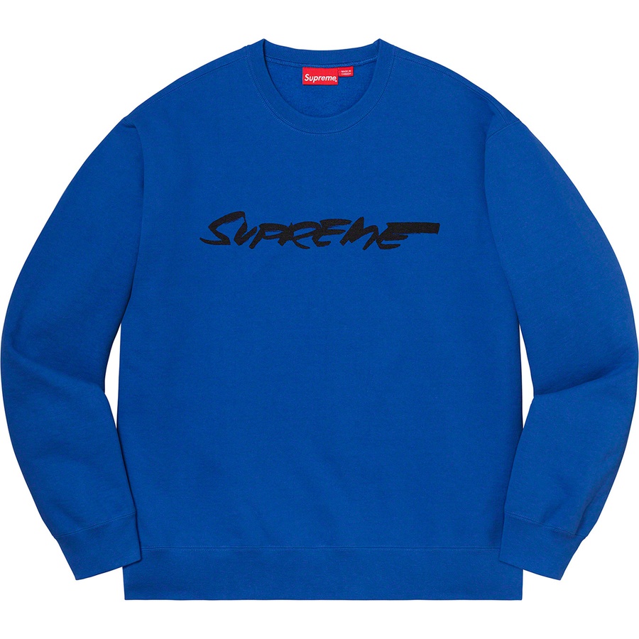 Supreme Futura Logo Crewneck (FW20) - Royal - $148