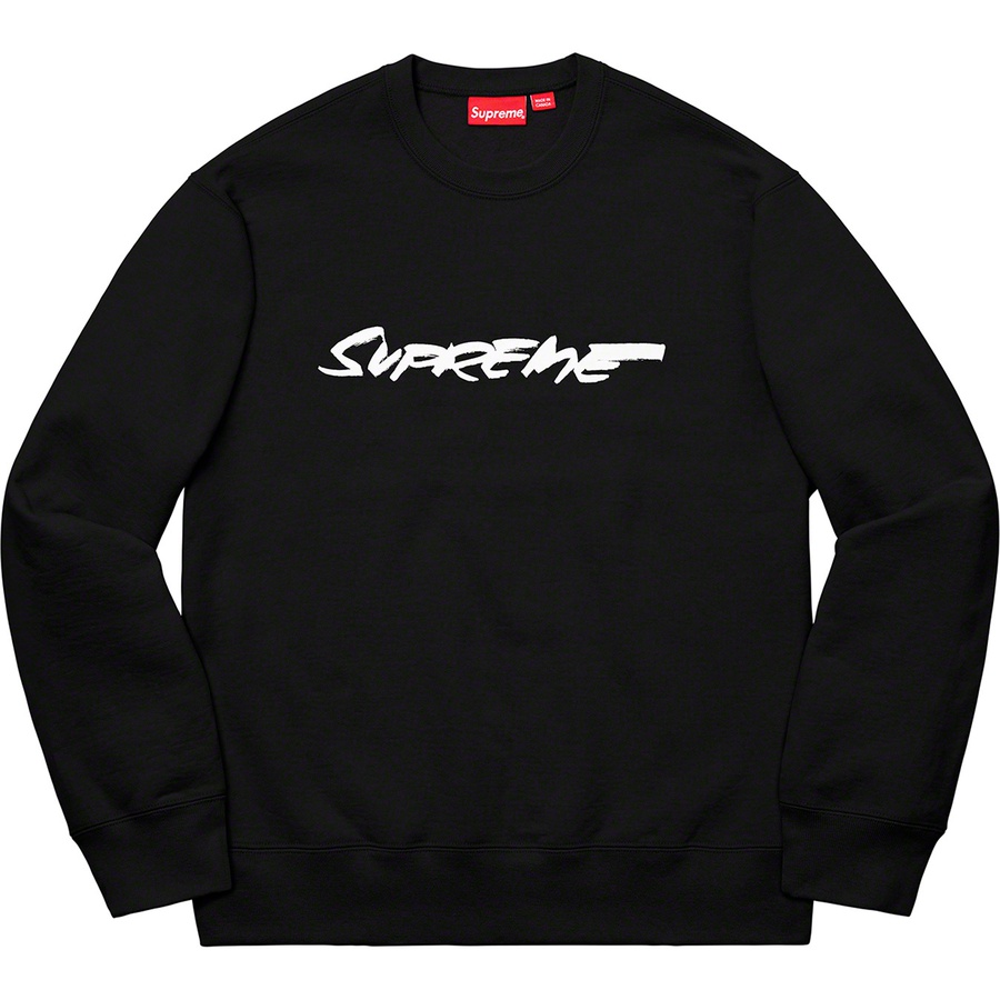 Supreme Futura Logo Crewneck (FW20) - Black - $148