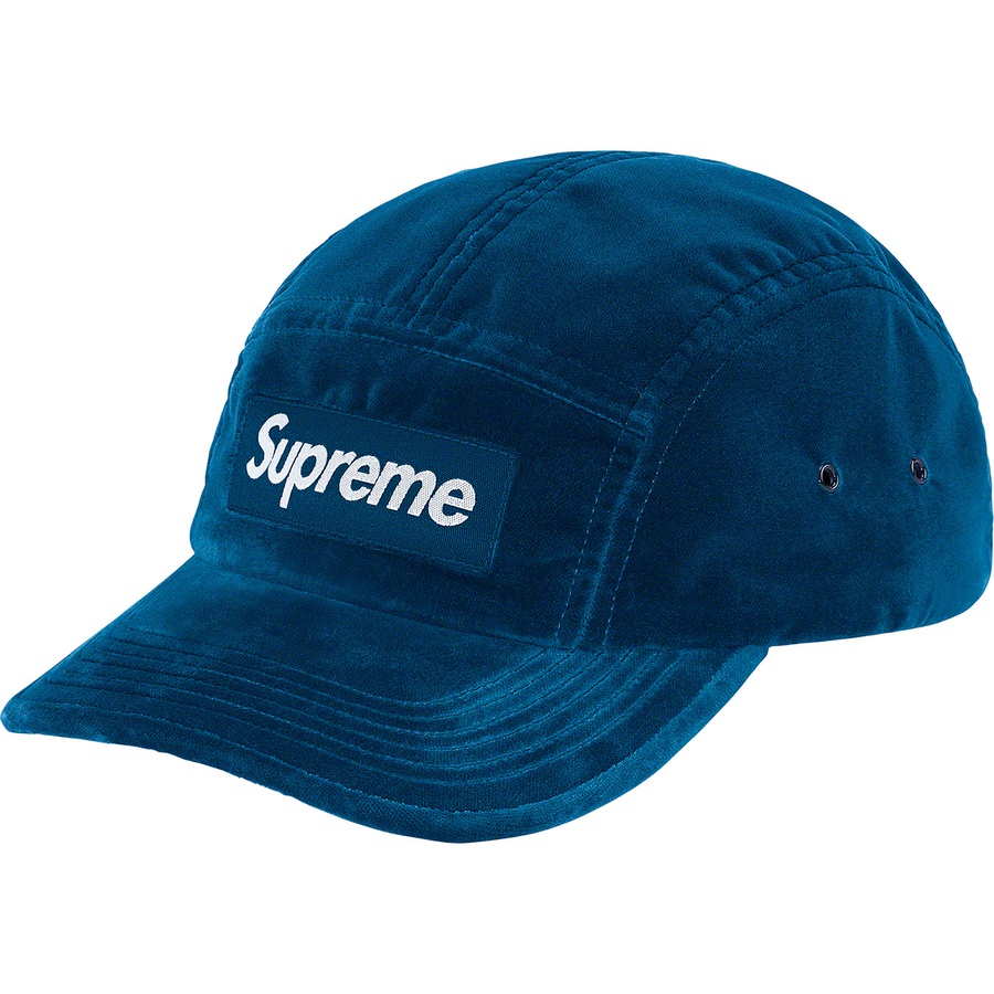 Supreme Velvet Camp Cap (FW20) - Dark Teal - $54