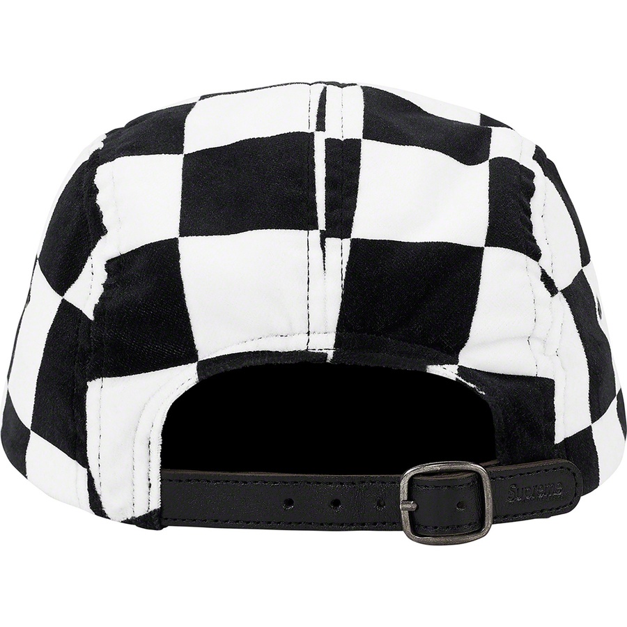Supreme Velvet Camp Cap (FW20) - Checkerboard - $54