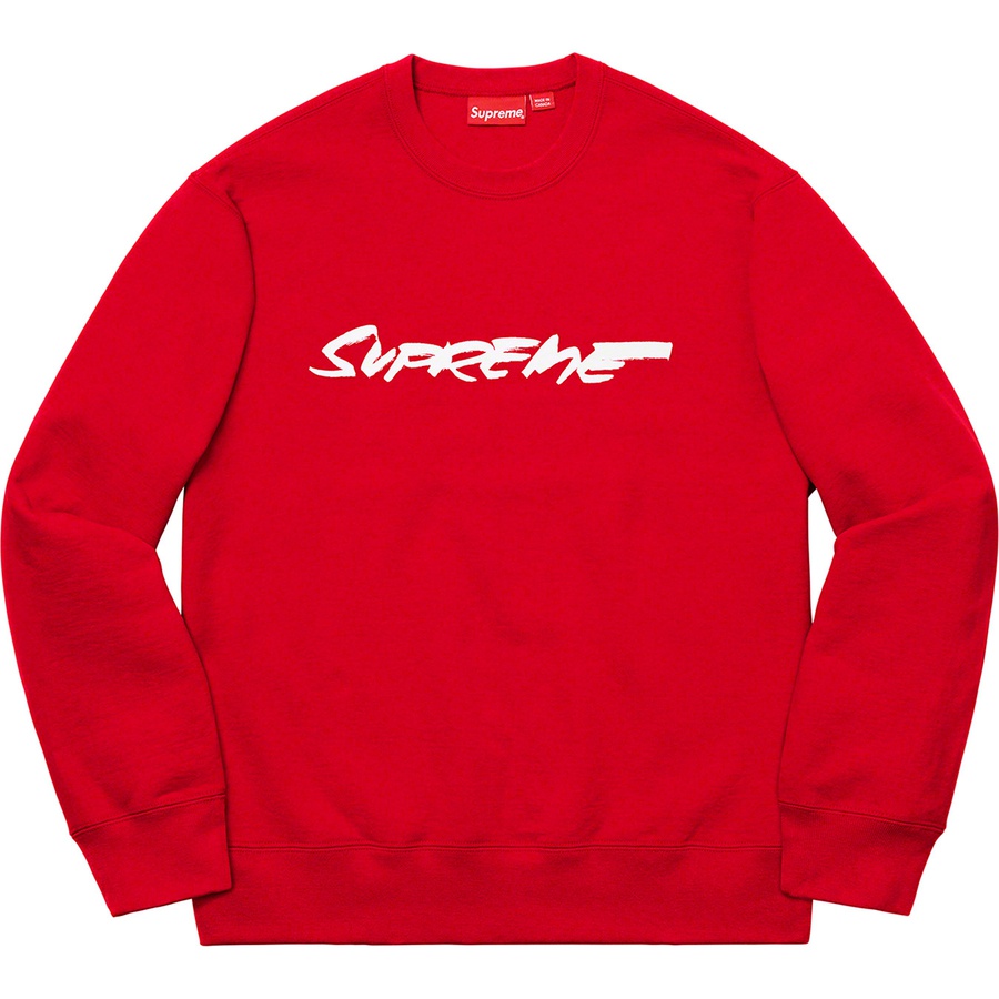 Supreme Futura Logo Crewneck (FW20) - Red - $148