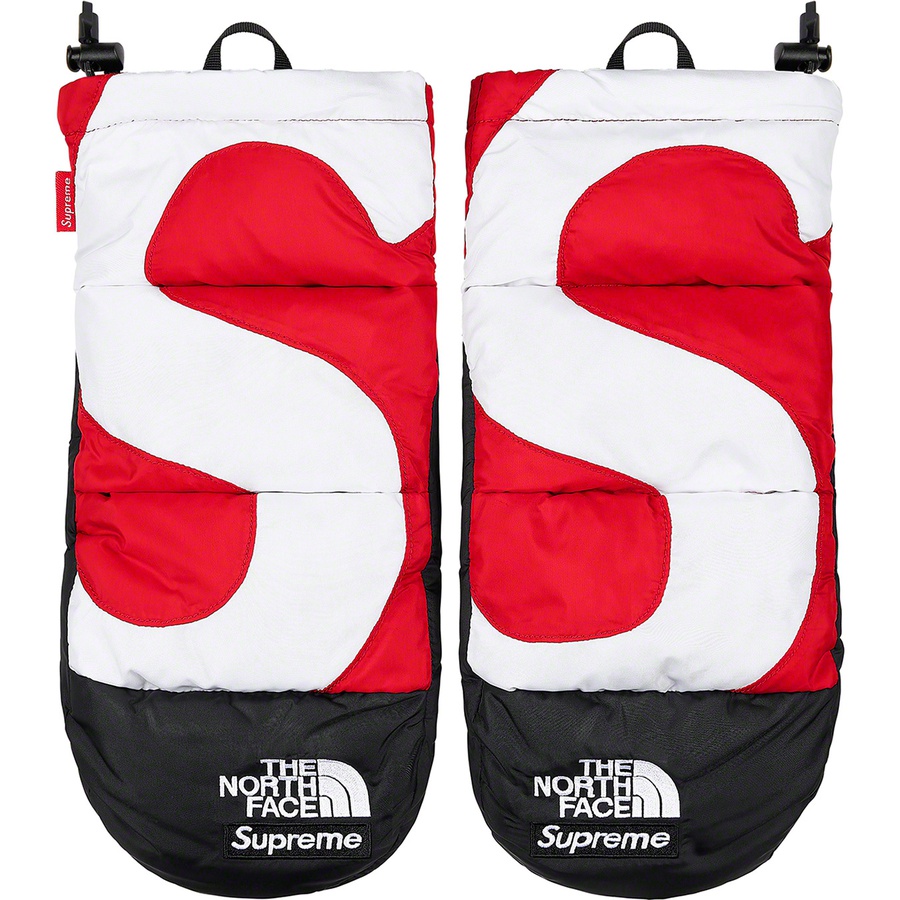 Supreme Supreme The North Face S Logo Nuptse Mitts (FW20) - Red - $98