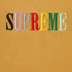 Supreme Multi Color Logo L S Top (FW20) - Dark Gold