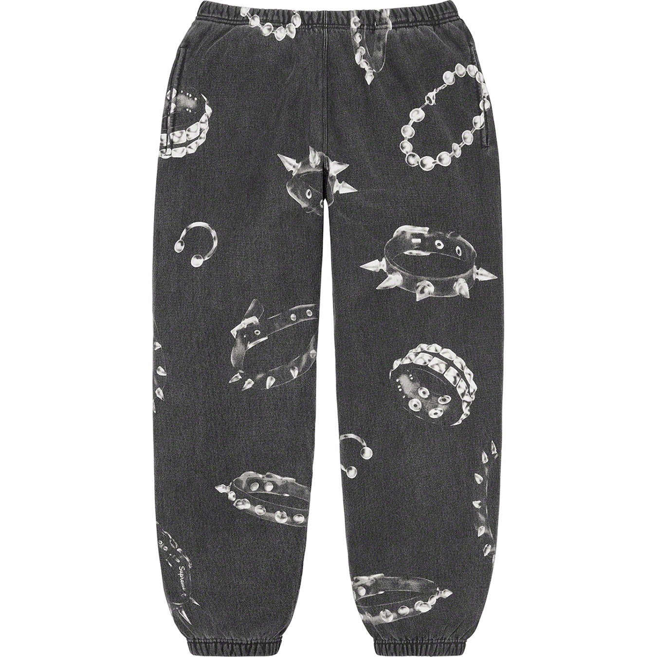 Supreme Studded Collars Sweatpant (FW20) - Black - $158