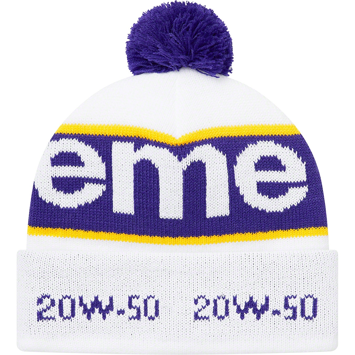 Supreme Garage Beanie (FW20) - White - $36