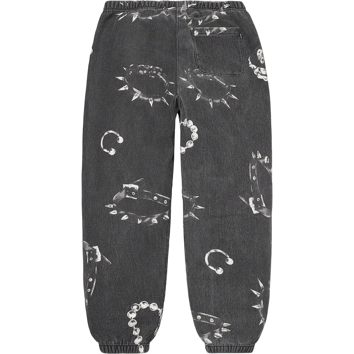 Supreme Studded Collars Sweatpant (FW20) - Black - $158