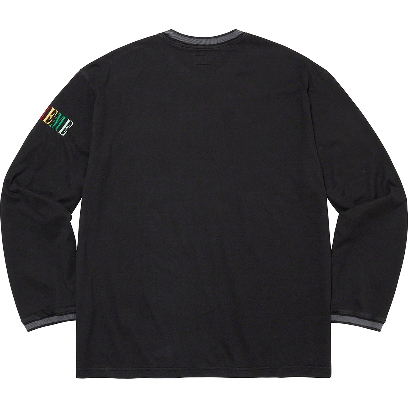 Supreme Multi Color Logo L S Top (FW20) - Black - $88