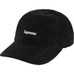 Supreme Ripple Corduroy Small Box 6-Panel (FW20) - Black