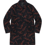 Supreme Script Logos Wool Overcoat (FW20) - Black