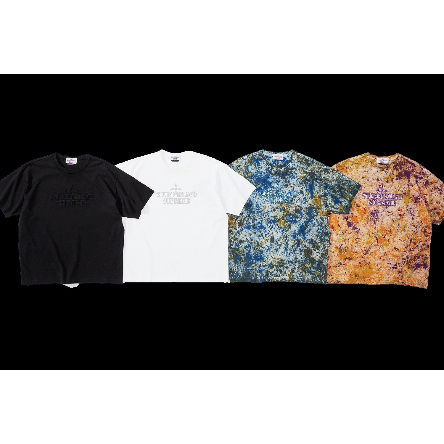 Supreme Supreme Stone Island Embroidered Logo S S Top (FW20) - $148