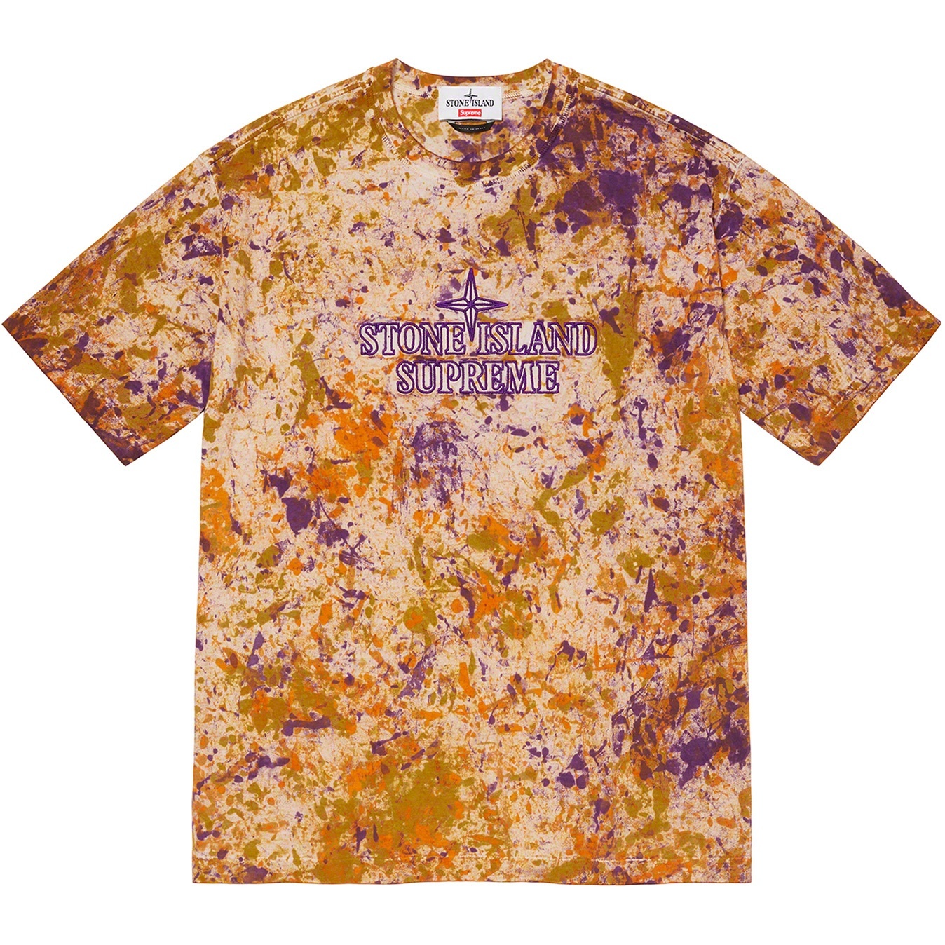 Supreme Supreme Stone Island Embroidered Logo S S Top (FW20) - Coral - $148