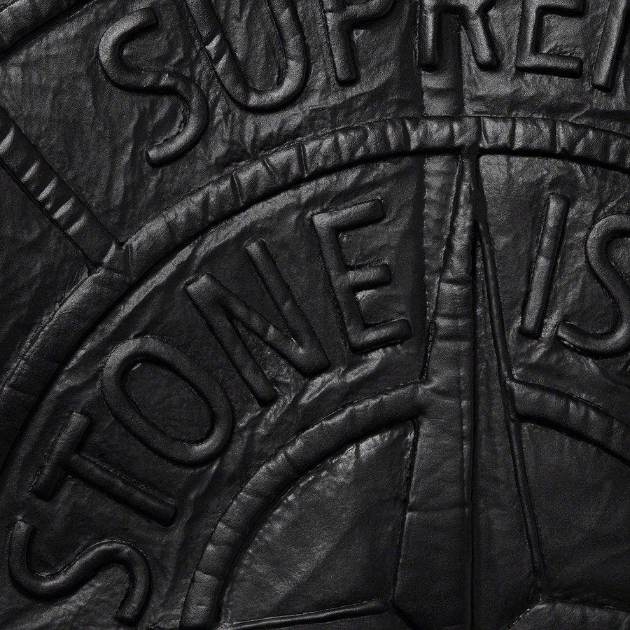 Supreme Supreme Stone Island Hand-Painted Hooded Shearling Jacket (FW20) - Black - $2798
