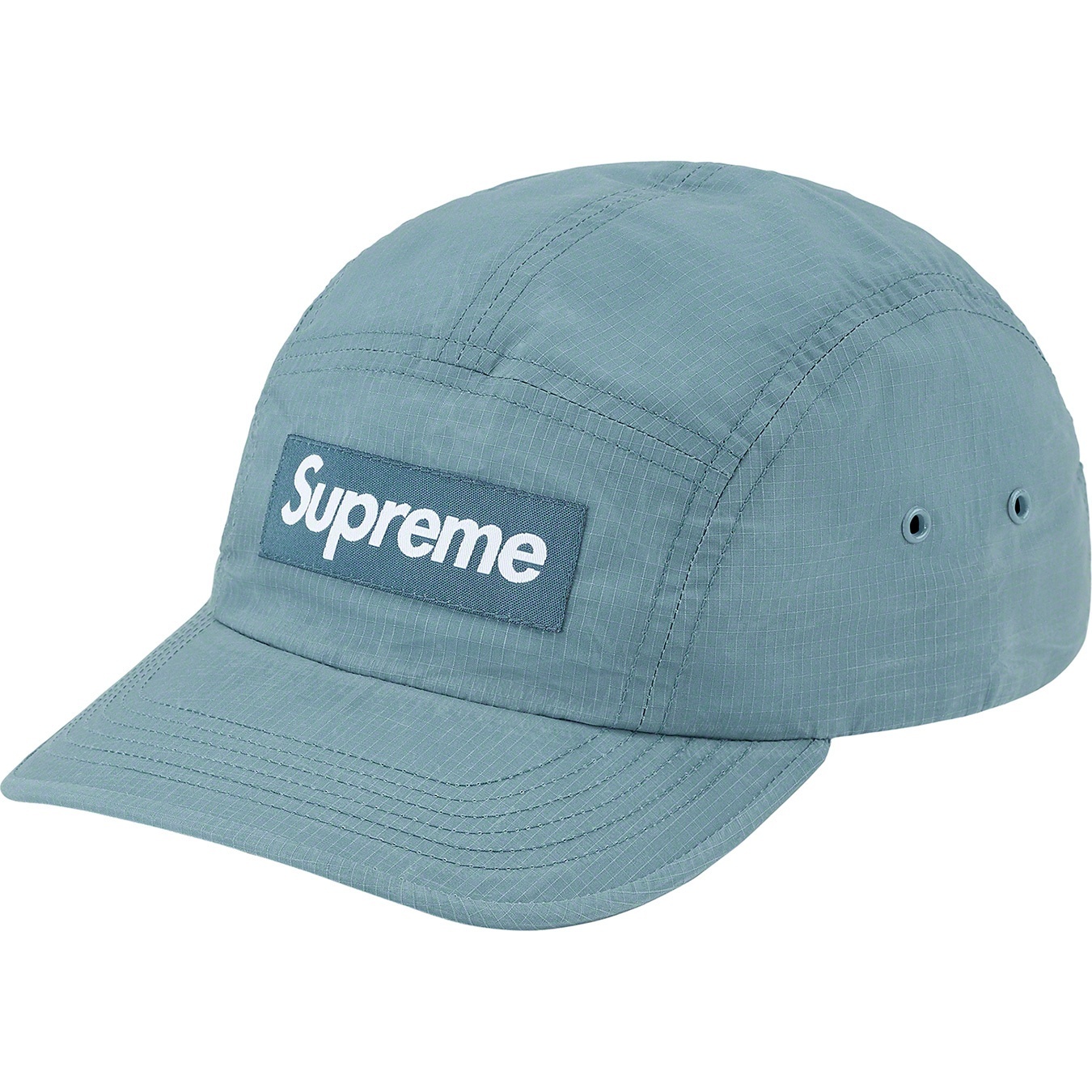 Supreme Dry Wax Cotton Camp Cap (FW20) - Bright Slate - $54