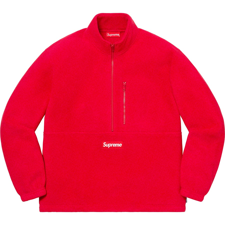 Supreme Polartec Half Zip Pullover (FW20) - Red - $128
