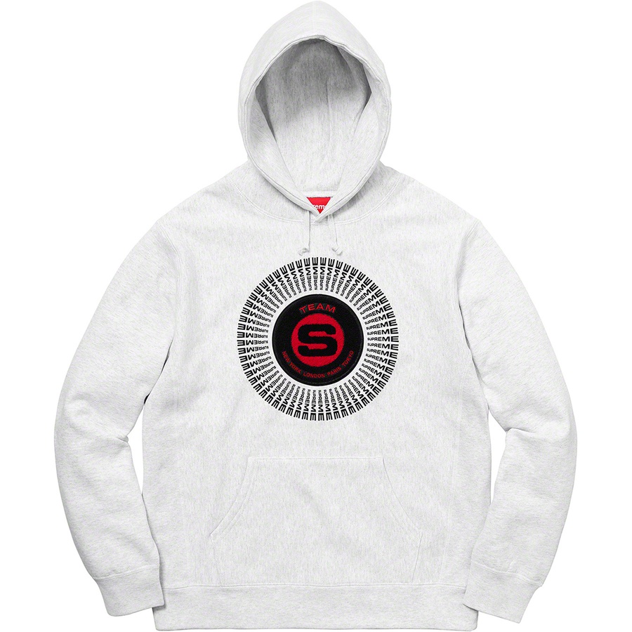 Supreme Chenille Appliqué Hooded Sweatshirt (FW20) - Ash Grey - $168
