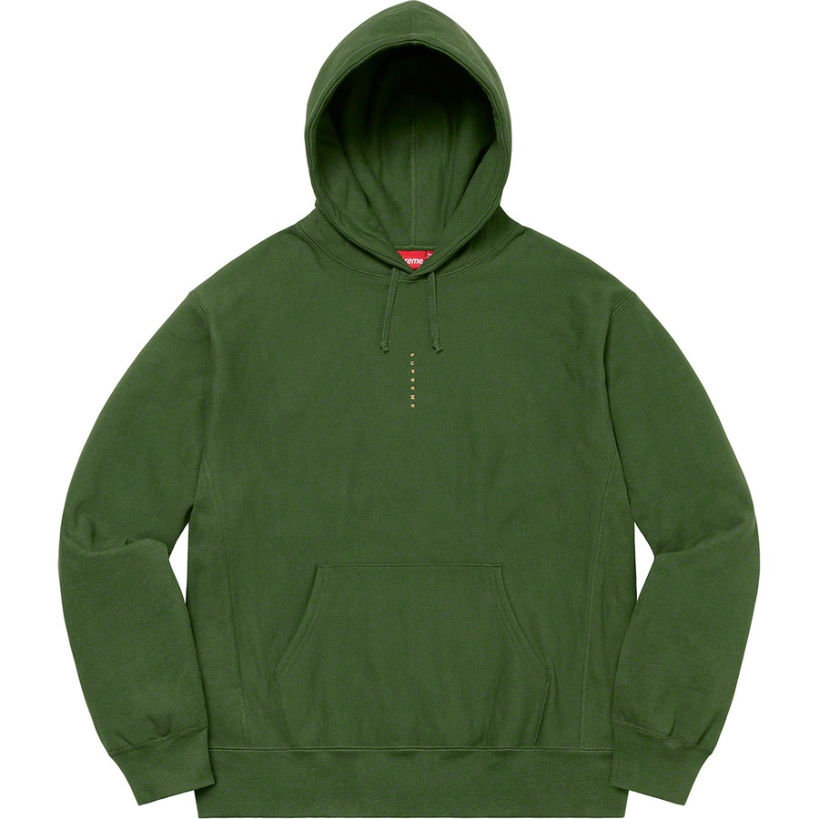 Supreme Micro Logo Hooded Sweatshirt (FW20) - Green - $158