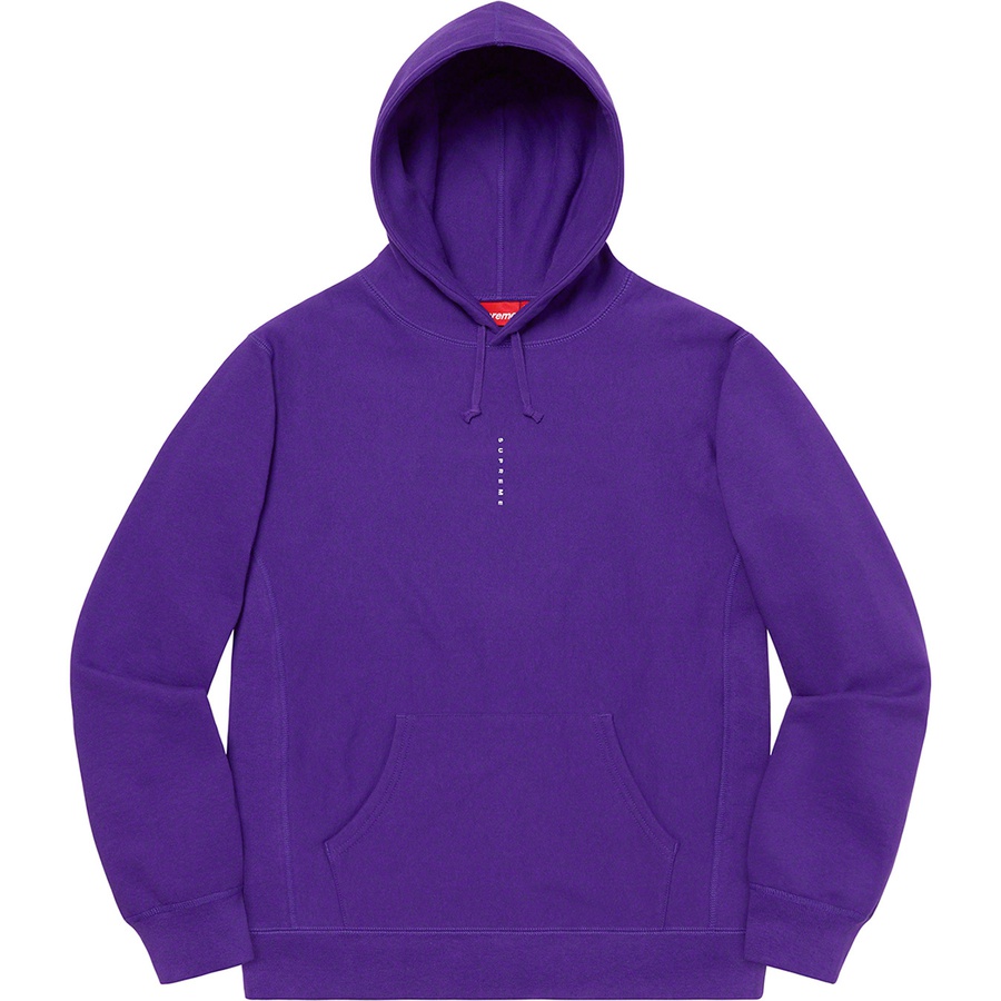 Supreme Micro Logo Hooded Sweatshirt (FW20) - Purple - $158