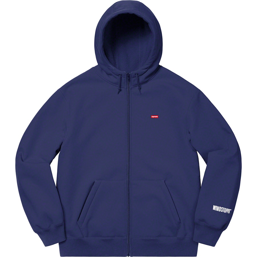 Supreme WINDSTOPPER Zip Up Hooded Sweatshirt (FW20) - Washed Navy - $198