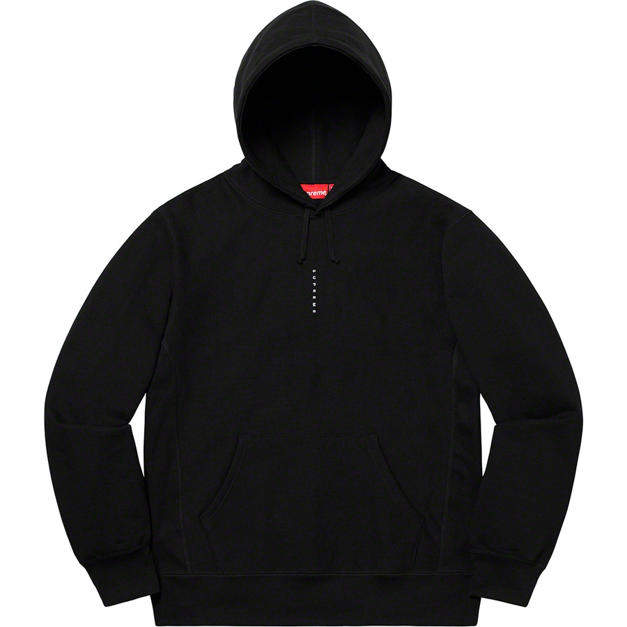 Supreme Micro Logo Hooded Sweatshirt (FW20) - Black - $158