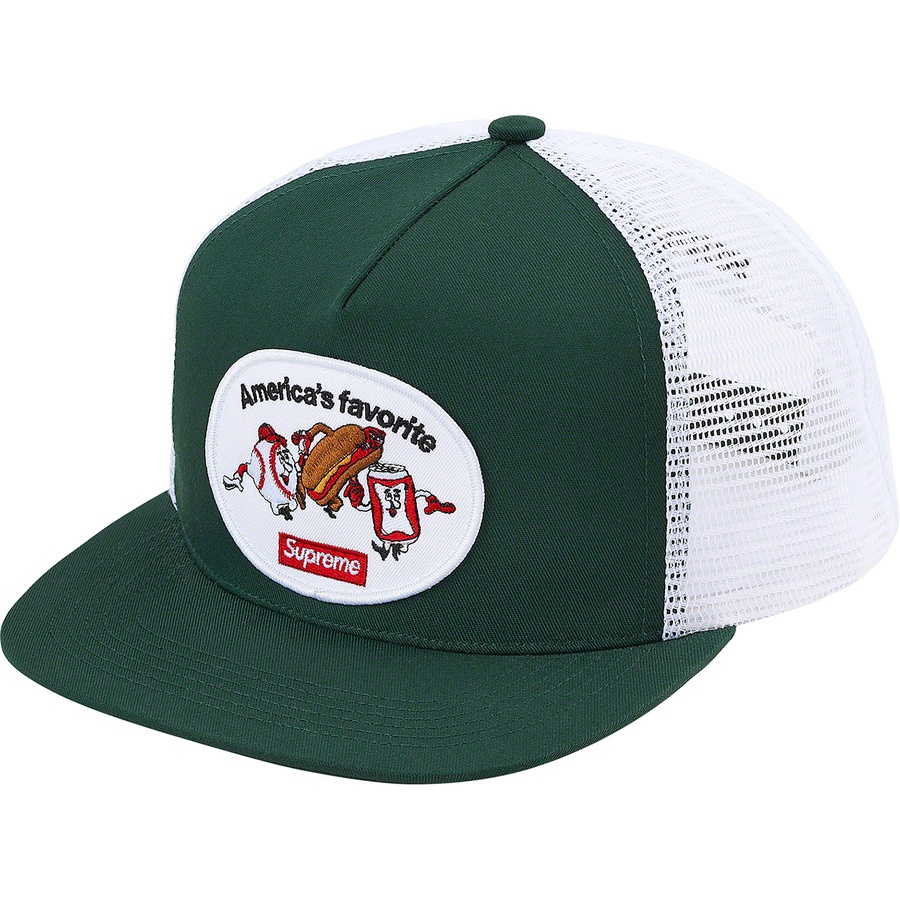 Supreme America's Favorite Mesh Back 5-Panel (SS21) - Dark Green - $48