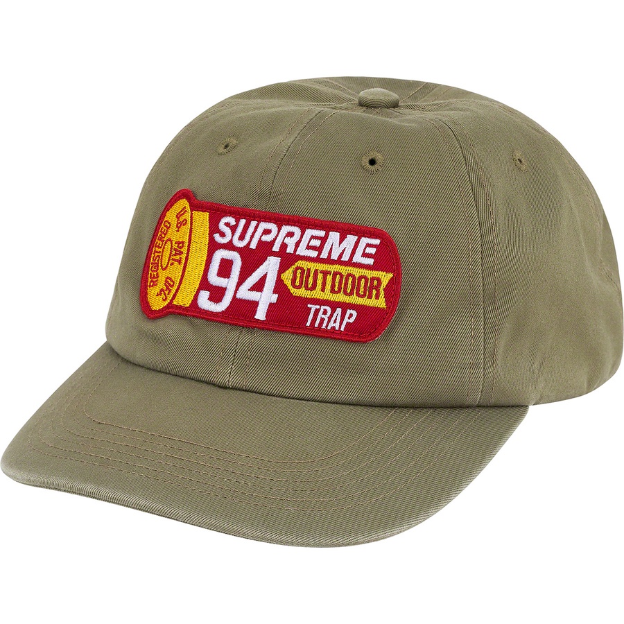 Supreme Shell Patch 6-Panel (SS21) - Olive - $48
