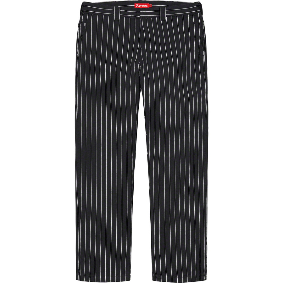 Supreme Work Pant (SS21) - Black Stripe - $118