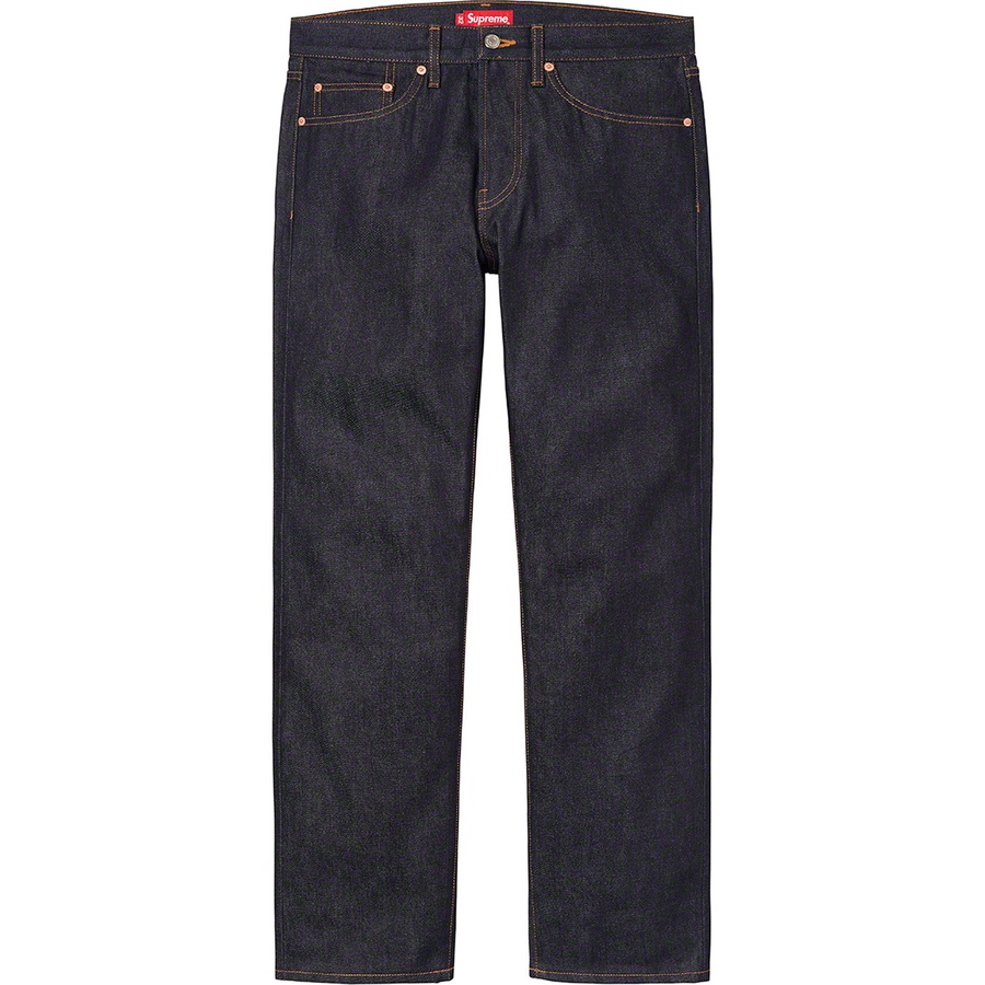Supreme Rigid Slim Jean (SS21) - Rigid Indigo - $158