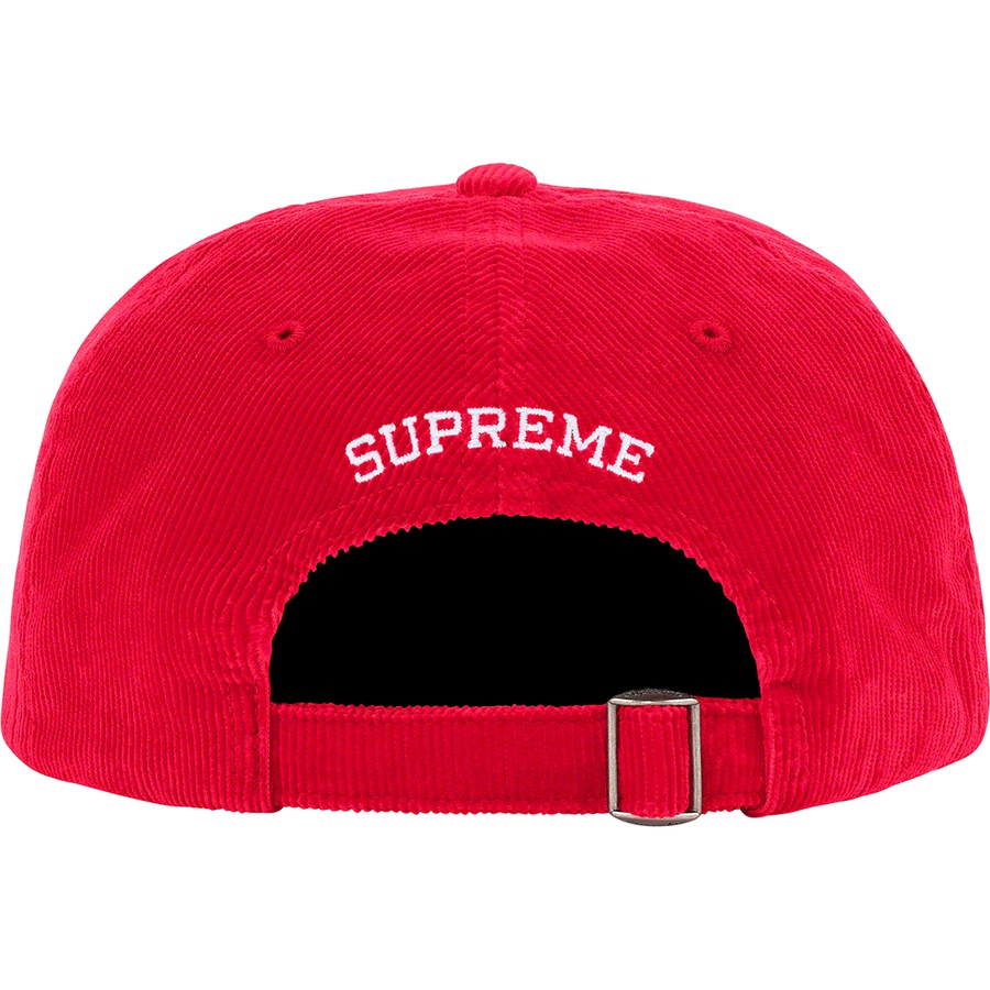 Supreme Fine Wale Corduroy S Logo 6-Panel (SS21) - Red - $54