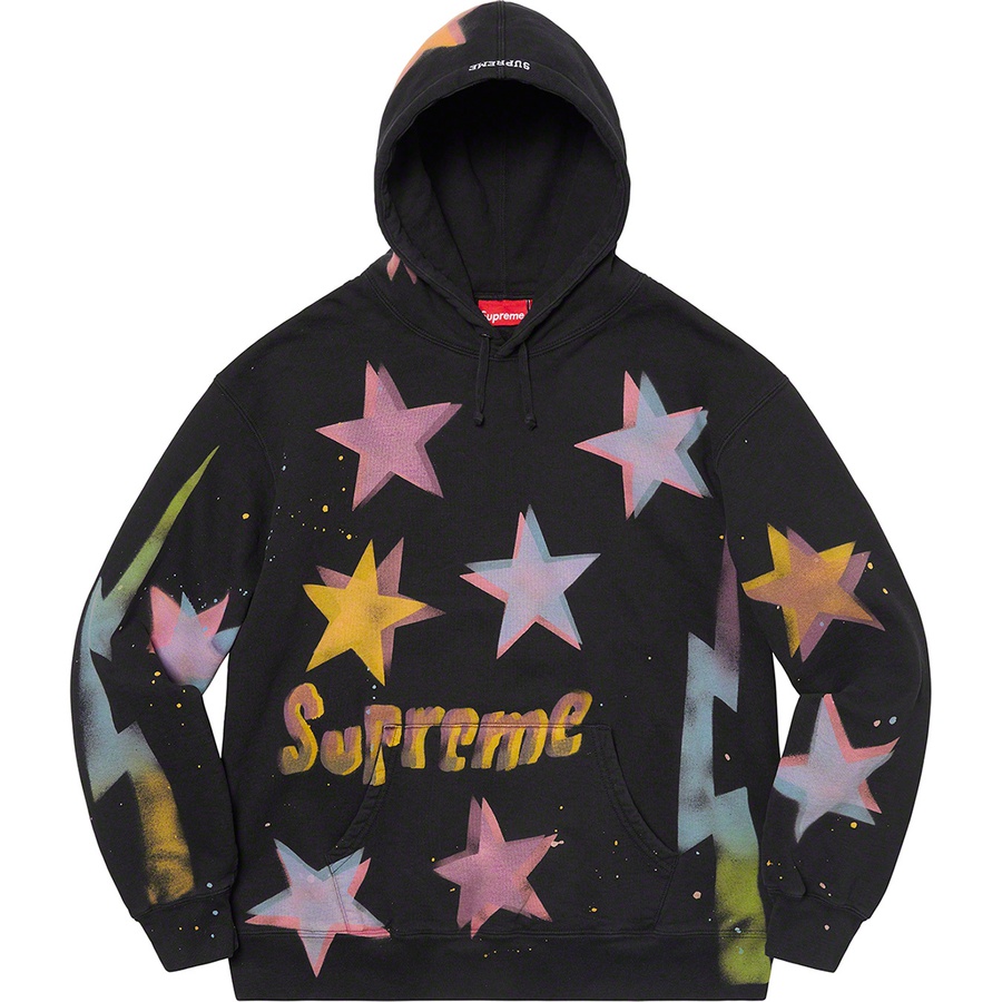 Supreme Gonz Stars Hooded Sweatshirt (SS21) - Black - $198