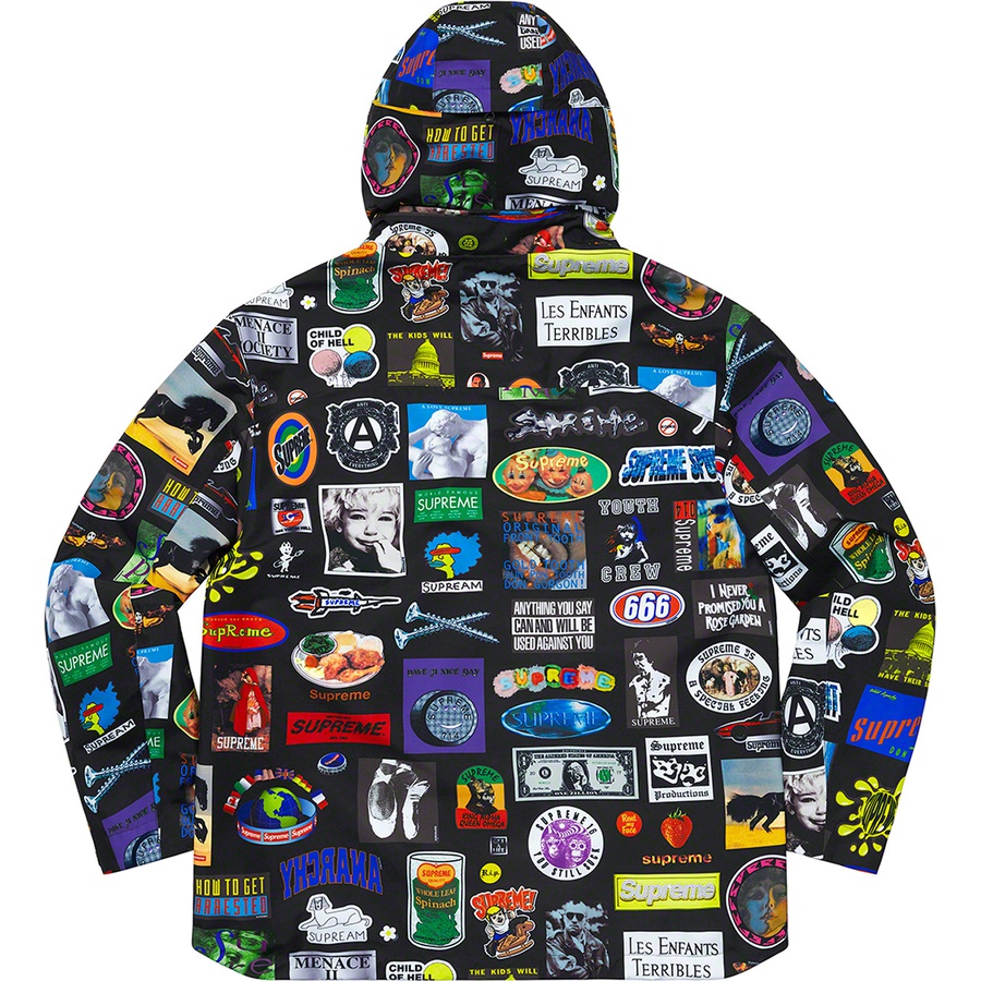 Supreme GORE-TEX Stickers Shell Jacket (SS21) - Black - $398