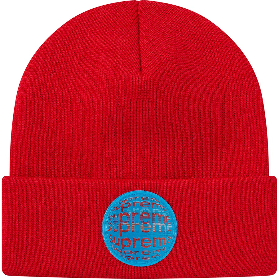 Supreme Lenticular Patch Beanie (SS21) - Red - $38