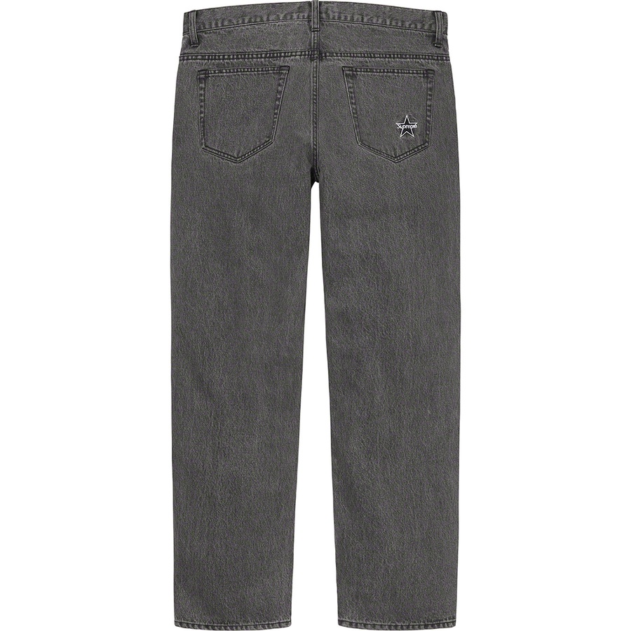 Supreme Regular Jean (SS21) - Washed Black - $148