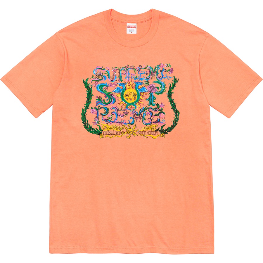 Supreme Crest Tee (SS21) - Peach - $38