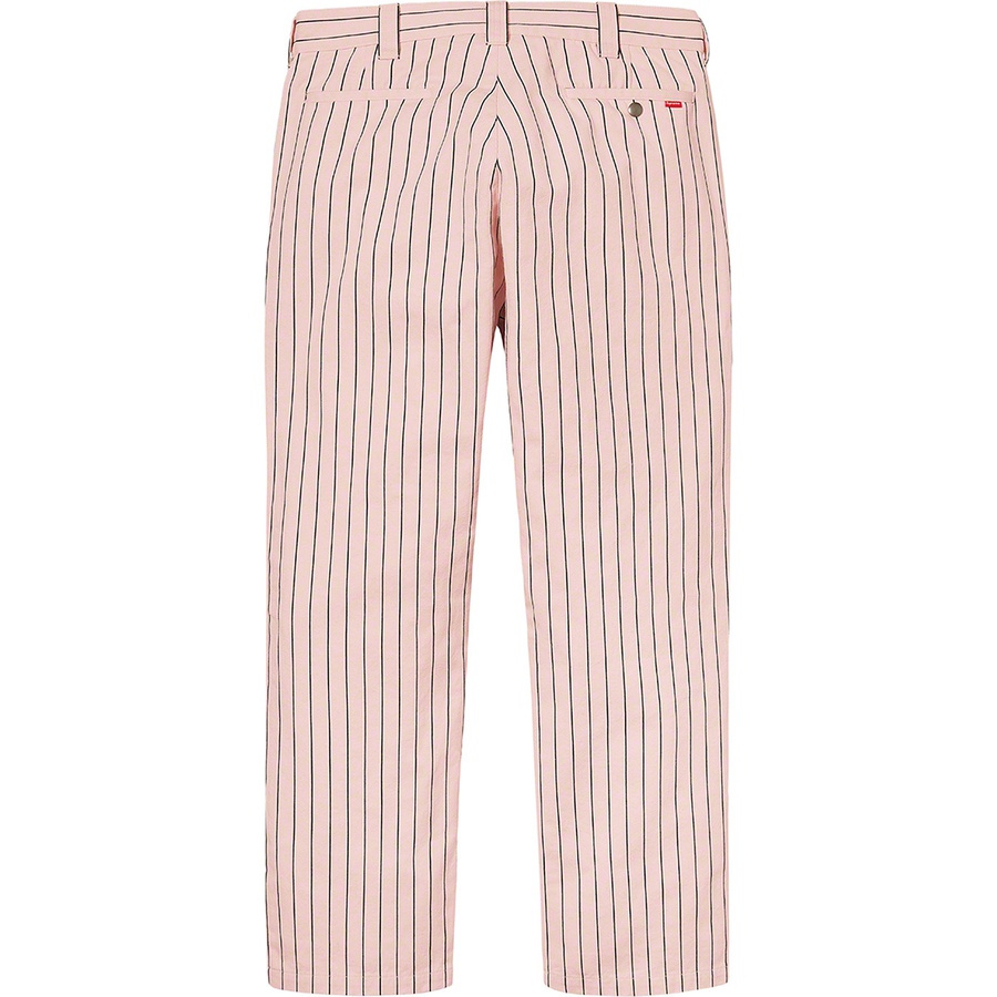 Supreme Work Pant (SS21) - Light Pink Stripe - $118