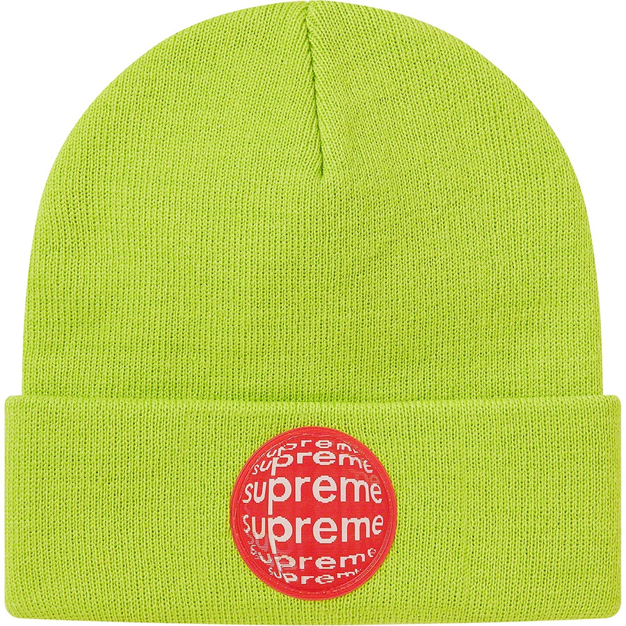 Supreme Lenticular Patch Beanie (SS21) - Lime - $38