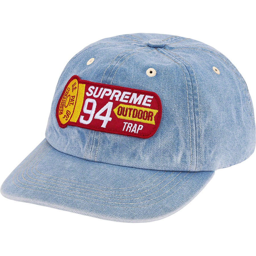 Supreme Shell Patch 6-Panel (SS21) - Denim - $48