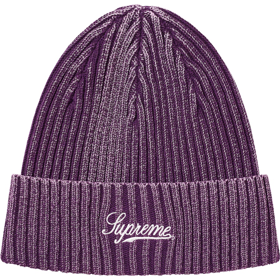 Supreme Bleached Rib Beanie (SS21) - Purple - $38