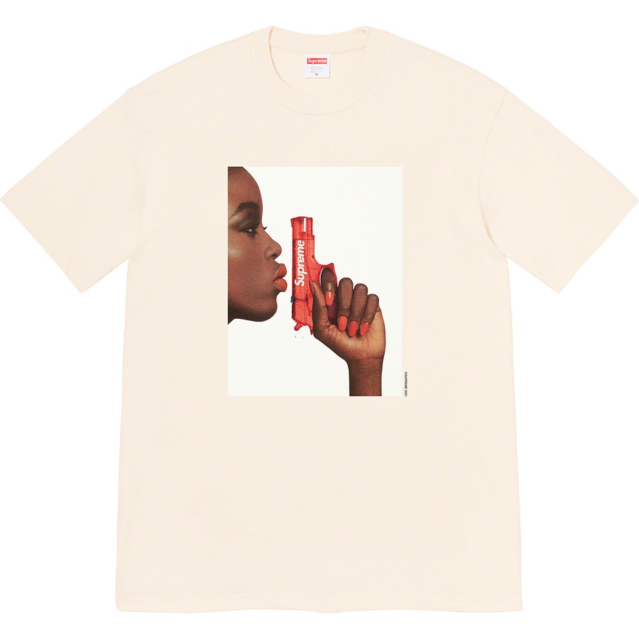 Supreme Water Pistol Tee (SS21) - Natural - $38