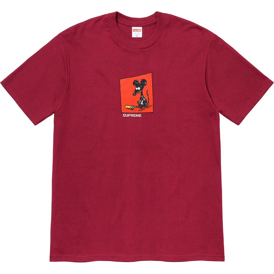 Supreme Mouse Tee (SS21) - Cardinal - $38