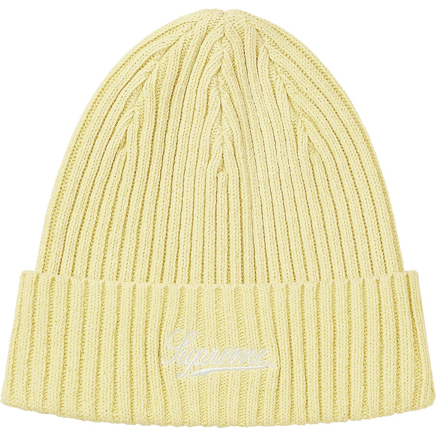 Supreme Bleached Rib Beanie (SS21) - Yellow - $38
