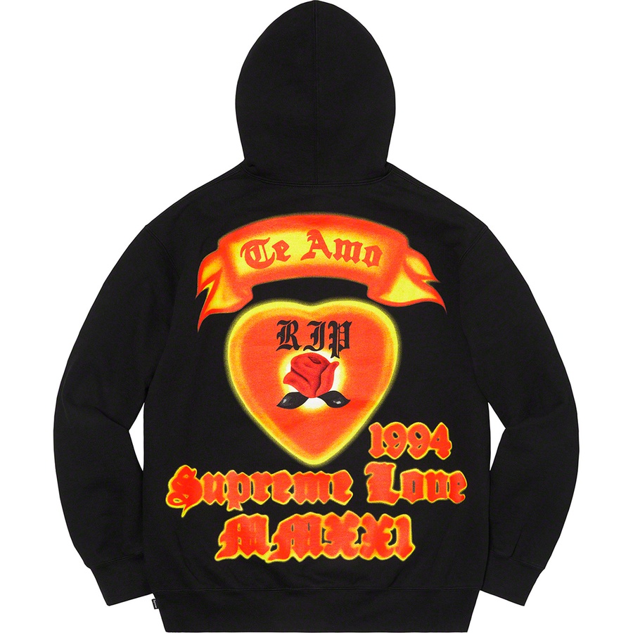Supreme Supreme Love Hooded Sweatshirt (SS21) - Black - $168
