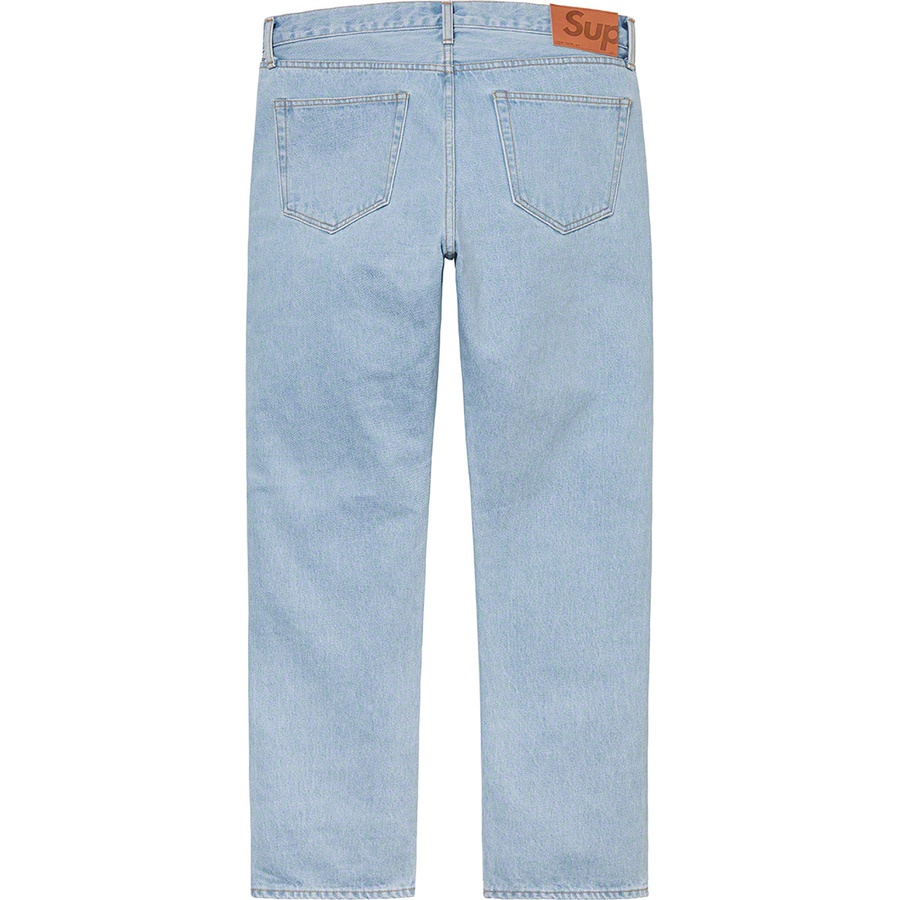 Supreme Stone Washed Slim Jean (SS21) - Stone Washed Indigo - $178