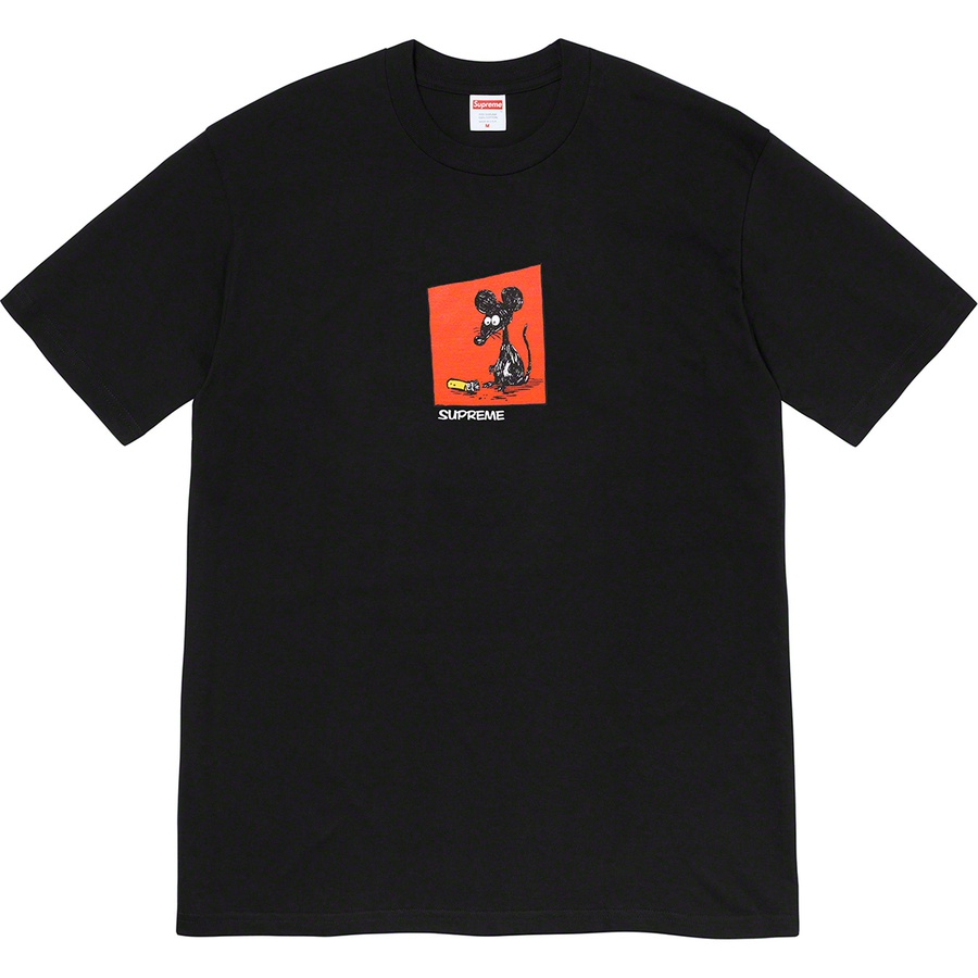 Supreme Mouse Tee (SS21) - Black - $38