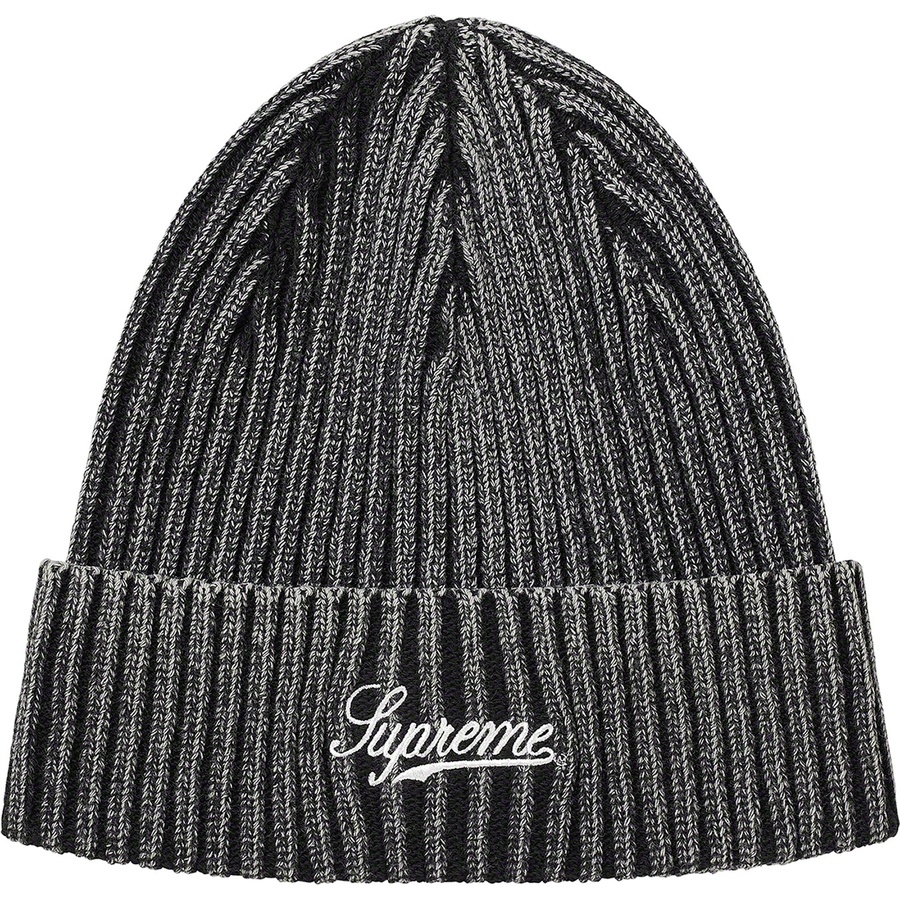 Supreme Bleached Rib Beanie (SS21) - Black - $38