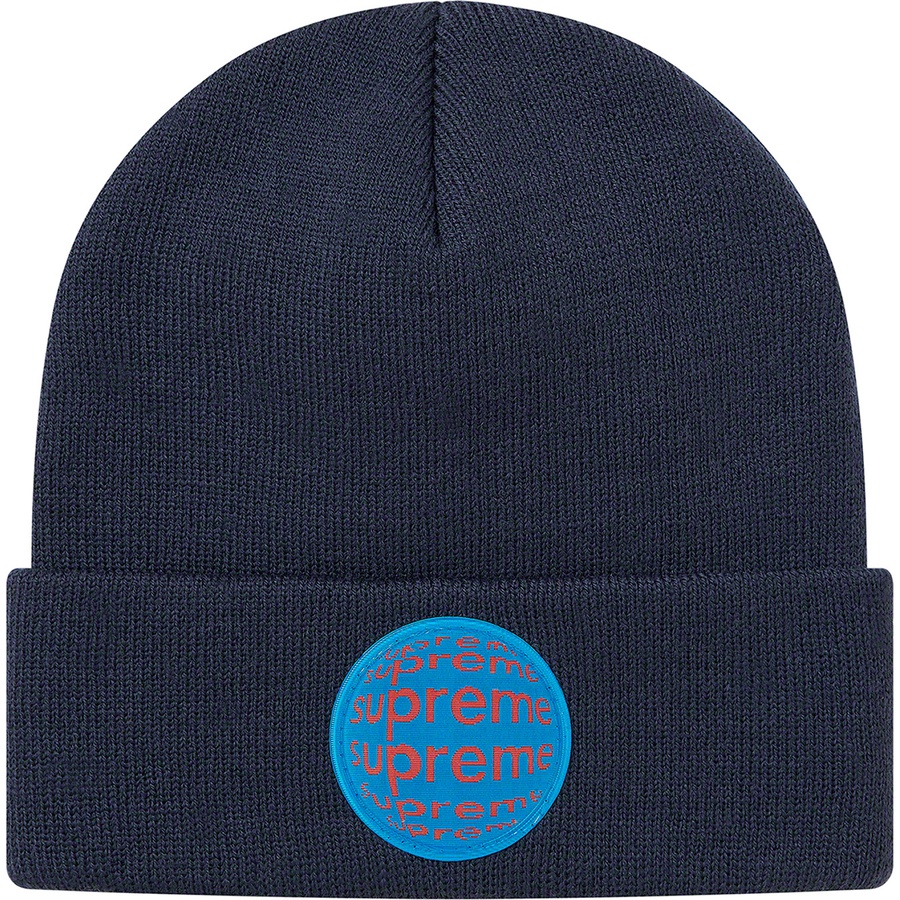 Supreme Lenticular Patch Beanie (SS21) - Navy - $38