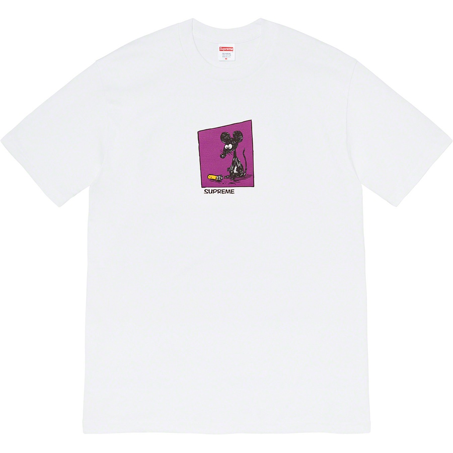 Supreme Mouse Tee (SS21) - White - $38